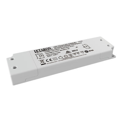 40W 24V IP44 LED Driver , Constant Voltage Driver TUV CE CCC SAA Certificate