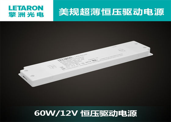 60W 12V Ultra Slim Led Driver With Over Load And Over Current Protection