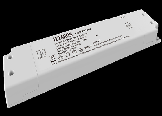 Dimmable Constant Voltage LED Driver 24V 60W For Cabinet Lighting