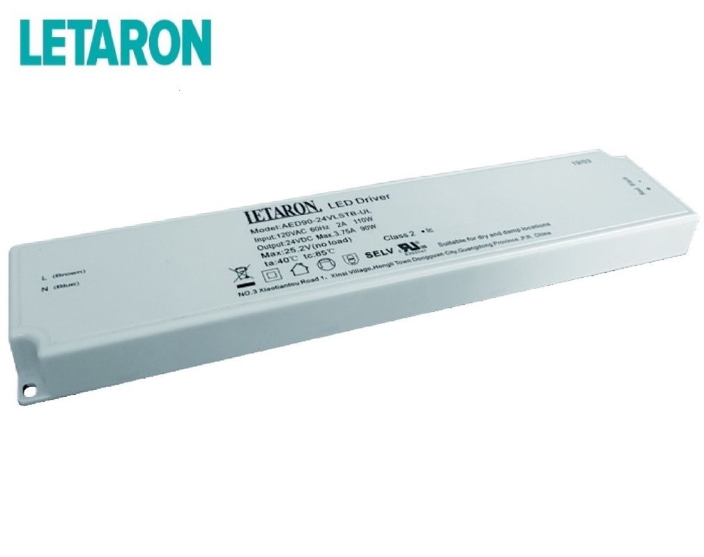 60Hz 90 Watt Led Driver , CV Constant Voltage Led Power Supply