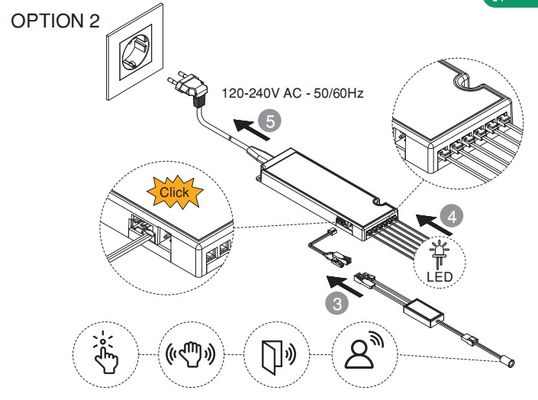 Global 100-240V cabinet LED Driver, letaron global furniture led driver, CE/ENEC/UKCA/SAA/UL